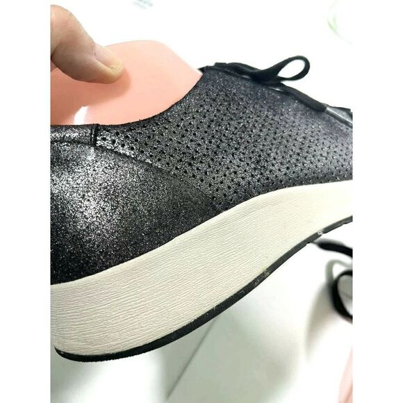 Dansko Womens Black Sneaker Shoe Size 42 EU 11.5-12 US Christina Metallic Suede - Picture 9 of 12